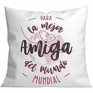 Kussen Roymart PARA LA MEJOR AMIGA DEL MUNDO Wit Roze 40 x 40 cm 1