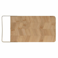 Snijplank Home ESPRIT Gouden Natuurlijk Metaal Bamboe 35,5 x 17,5 x 1,5 cm 4