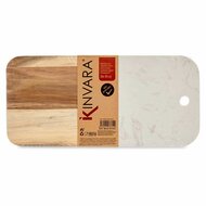 Snijplank Wit Marmer Acacia 18 x 1,5 x 38 cm (8 Stuks) 3