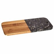 Snijplank Zwart Marmer Acacia 18 x 1,5 x 38 cm (8 Stuks) 2