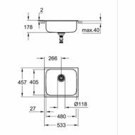 Mengkraan Grohe 31719SD0 Roestvrij staal Rechthoekig 4