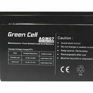 Batterij voor UPS SAI Green Cell AGM07 12 Ah 12 V 2