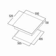 Inductiekookplaat Cata IB6303BK 60 cm 7100 W 3