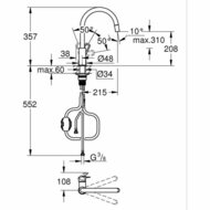 Mengkraan Grohe StartLoop C-vorm Blik 3