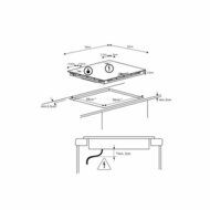 Inductiekookplaat Continental Edison 1 flex zone CETI4ZFLEXB1 2000 W 6