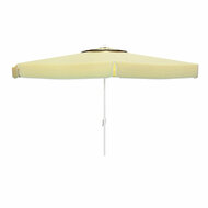 Marbueno Parasol Aluminium 8 Baren D270 cm Polyester Wit Tuin, Zwembad en Terras 10182 1