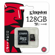 Micro SD kaart met adapter Kingston SDC10G2/128GBSP 128 GB 1