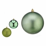 Kerstballen Groen Plastic &Oslash; 10 cm 6 Stuks 1