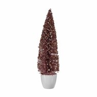 Kerstboom Groot 10 x 38 x 10 cm Roze Gouden Plastic 1