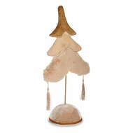 Kerstboom Polair 12 x 43 x 22 cm Beige Gouden Hout 1