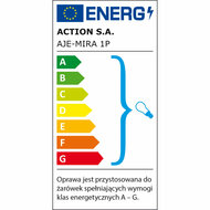 Wandlamp Activejet AJE-MIRA 1P Wit Zilverkleurig Metaal 40 W 23 x 21,5 x 11,5 cm (1 Onderdelen) 6