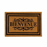 Deurmat BIENVENUE Bruin Zwart PVC Kokosvezel 60 x 40 x 1,5 cm 1