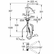 Mengkraan Grohe 30590KF0 Metaal 1 Onderdelen 3