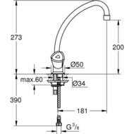 Kraan met 2 knoppen Grohe 31072000 4