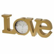 Tafelklok LOVE Gouden Plastic 39 x 3,5 x 15 cm 1