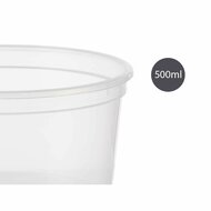 Lunchbox Rond Transparant Polypropyleen (500 ml) 2