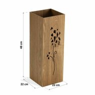 Paraplubakbak Blommor Hout MDF (22 x 48 x 22 cm) 6