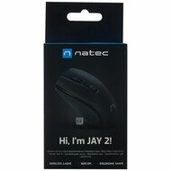 Muis Natec JAY 2 Zwart Wireless 1600 dpi 3