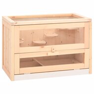 Hamsterkooi 60x35,5x42 cm massief vurenhout 1