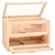 Hamsterkooi 60x35,5x42 cm massief vurenhout 3