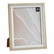 Fotolijsten Bruin Wit 24 x 2 x 29 cm Kristal Beige Plastic 1