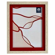 Fotolijsten 16515 Rood Bruin 18,8 x 2 x 24 cm Kristal Hout Plastic 2