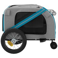 Hondenfietstrailer oxford stof en ijzer blauw en zwart 7