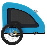 Hondenfietstrailer oxford stof en ijzer blauw 7