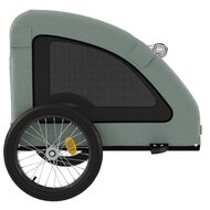 Hondenfietstrailer oxford stof en ijzer grijs 7