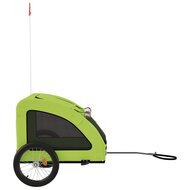 Hondenfietstrailer oxford stof en ijzer groen 6