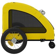 Hondenfietstrailer oxford stof en ijzer geel 7