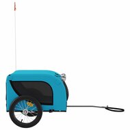 Hondenfietstrailer oxford stof en ijzer blauw en zwart 4