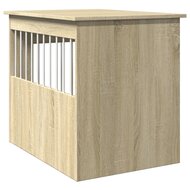 Hondenbench 55x75x65 cm bewerkt hout sonoma eikenkleurig 6