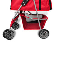 Wandelwagen voor hond rood  3