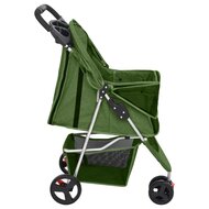 Hondenwagen inklapbaar 80x46x98 cm oxford stof groen 5