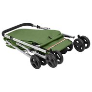 Hondenwagen inklapbaar 100x49x96 cm linnenstof groen 8