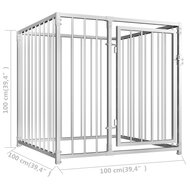 Hondenkennel voor buiten 100x100x100 cm 6