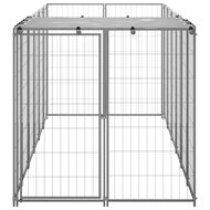 Hondenkennel 330x110x110 cm staal zilverkleurig 3