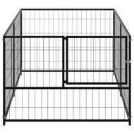 Hondenkennel 200x100x70 cm staal zwart 3