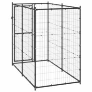 Hondenkennel voor buiten 110x220x180 cm staal 4