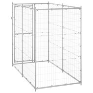 Hondenkennel voor buiten 110x220x180 cm gegalvaniseerd staal 4