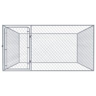 Hondenkennel voor buiten 2x2x1 m gegalvaniseerd staal 2