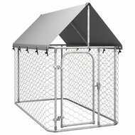 Hondenkennel voor buiten met dak 200x100x150 cm 2