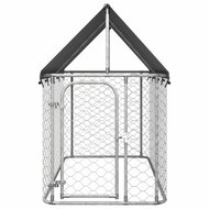 Hondenkennel voor buiten met dak 200x100x150 cm 3