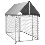 Hondenkennel voor buiten met dak 200x100x150 cm 5