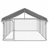 Hondenkennel voor buiten met dak 400x200x150 cm 3