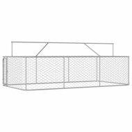 Hondenkennel voor buiten met dak 400x200x150 cm 4