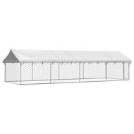 Hondenkennel voor buiten met dak 600x200x150 cm 7