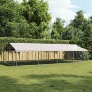 Hondenkennel voor buiten met dak 600x300x150 cm 1