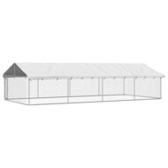 Hondenkennel voor buiten met dak 600x300x150 cm 2